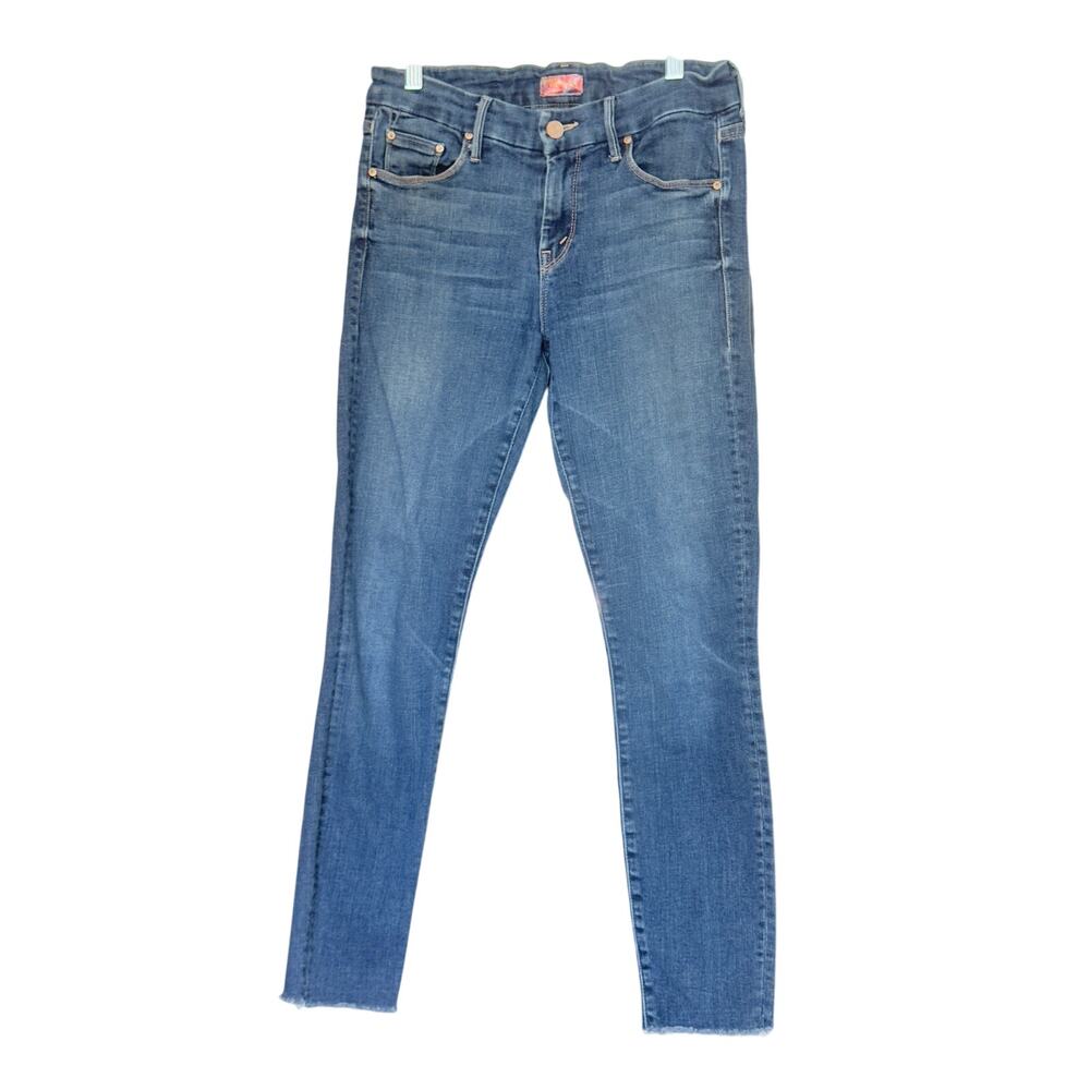 MOTHER Denim Looker Ankle Fray Girl Crush Size 28